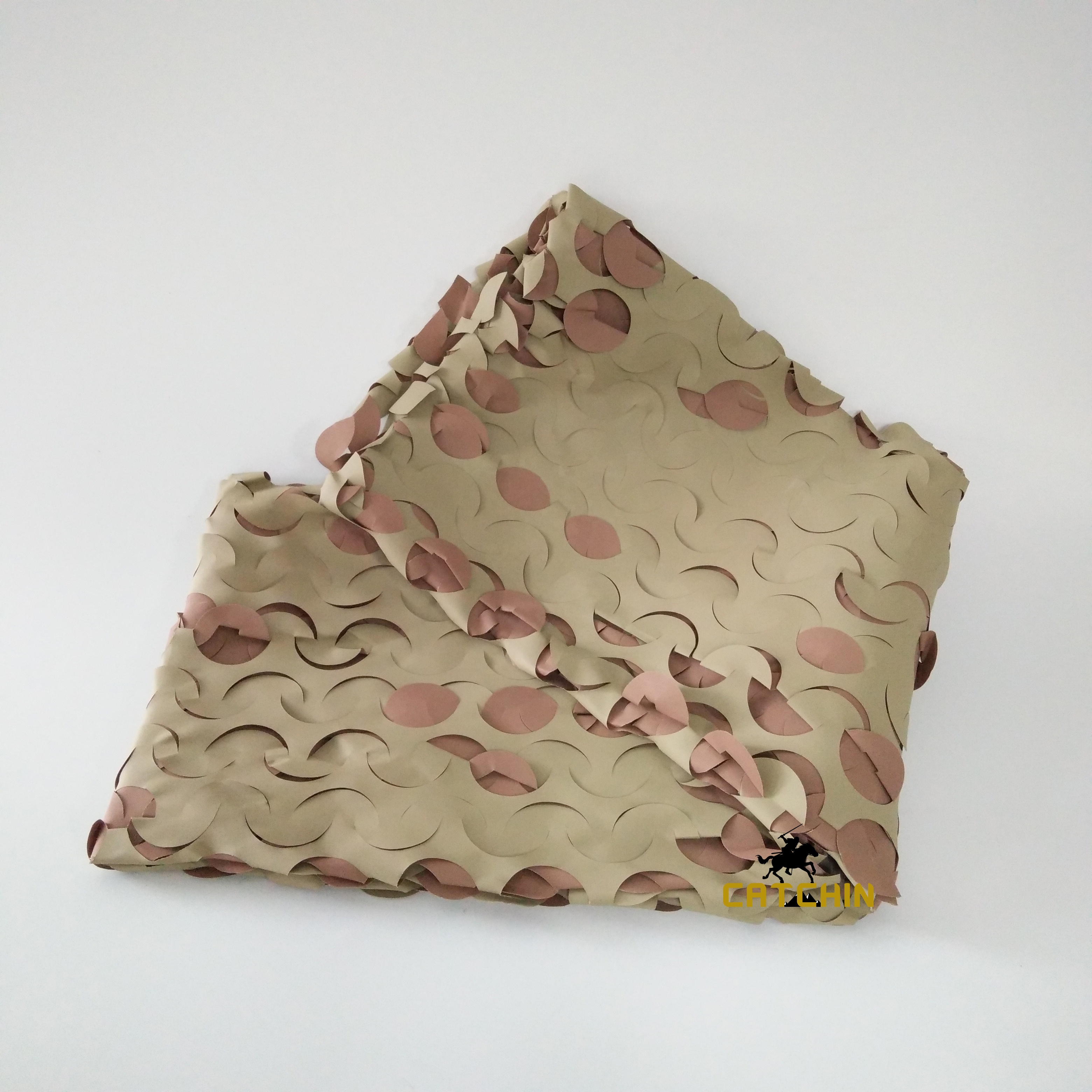 Filet de camouflage de couleur bidirectionnel Marron & Sandy Filet de camouflage Filet de chasse Tissu de camouflage en plage à usage militaire en plein air