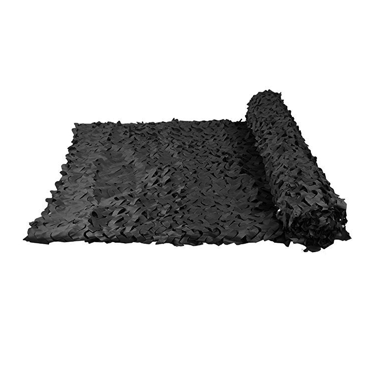 Filet de camouflage de camouflage noir militaire de vente chaude pour sunshelter