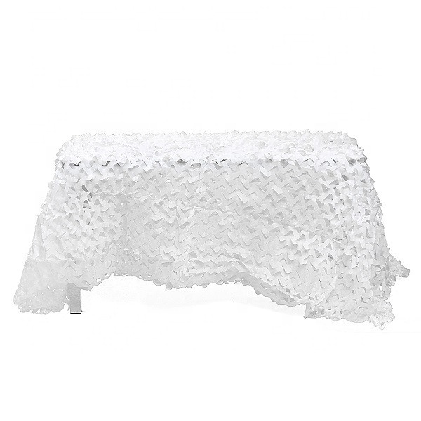 Demi-cercle maille camo tissu net neige camouflage net blanc camo filet 3D feuillu comme pour la décoration de château de neige