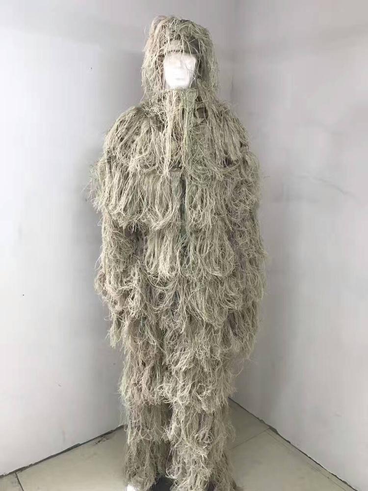 Costume léger de Yowie de costume de Ghillie d'enfants de fil de polyester de Woodland