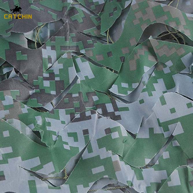 Filet de camouflage numérique de l'armée Filet de camouflage des bois