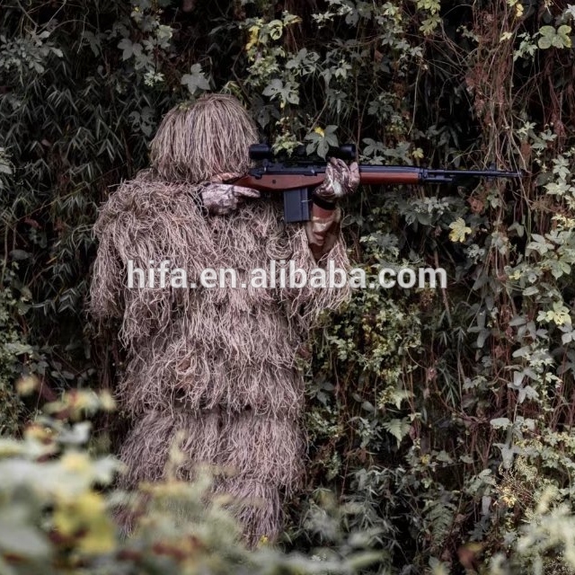 Costume de Ghillie de feuille de chasse / combinaison aveugle de chasse CS / stores de camouflage